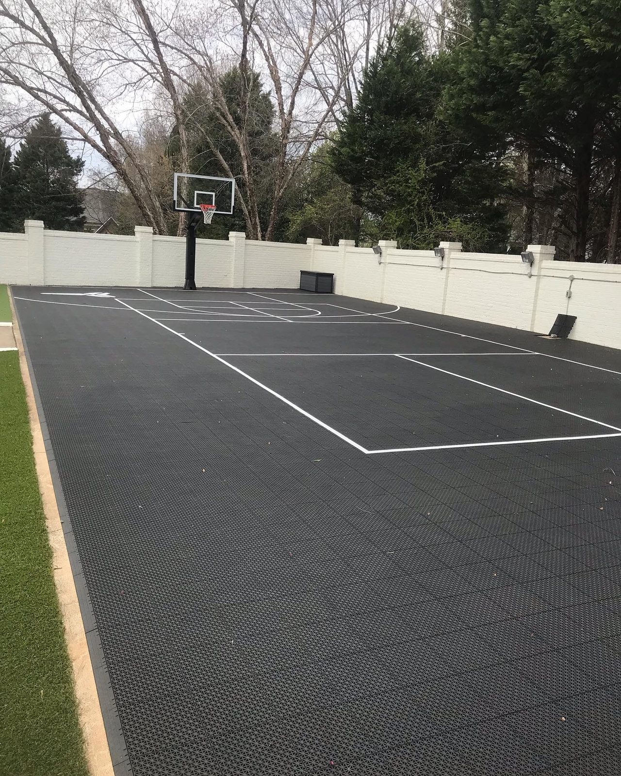 Residential multi-sport basketball court in NC